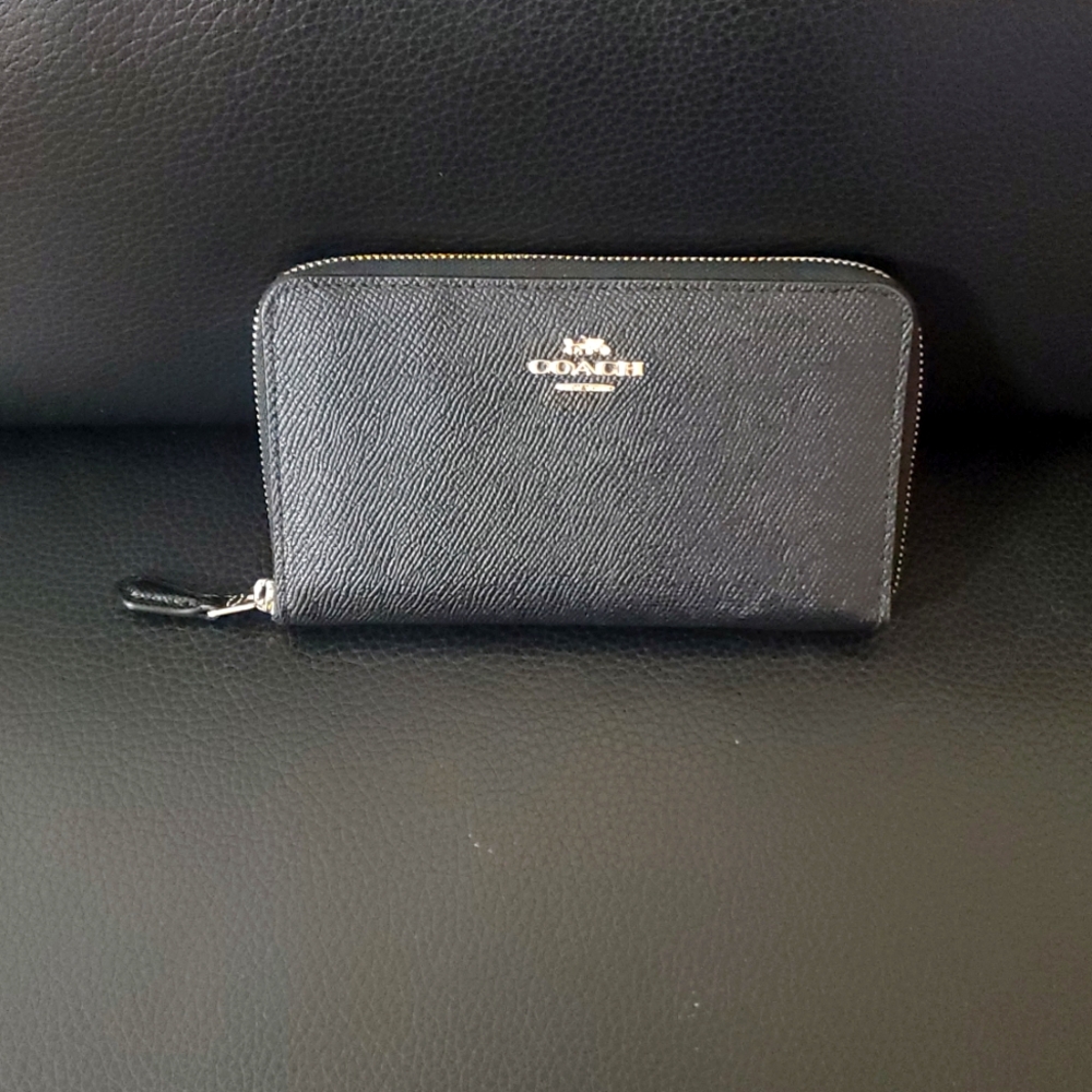 Coach Black Leather Wallet